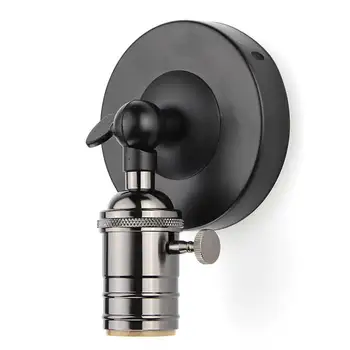 

Vintage Retro Antique Lamp Base E27 Socket Industrial Modern Ceiling Light Wall Lamp Bulb Lamp Holder Sconce AC110-240V