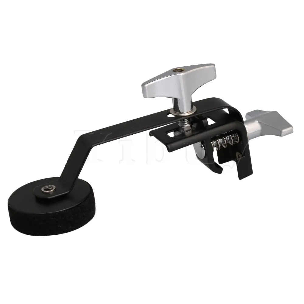 

Yibuy 145x6mm Black Metal Rack Drum Tone Control Drum Muffler with Knob for Percussion Accessories Parts