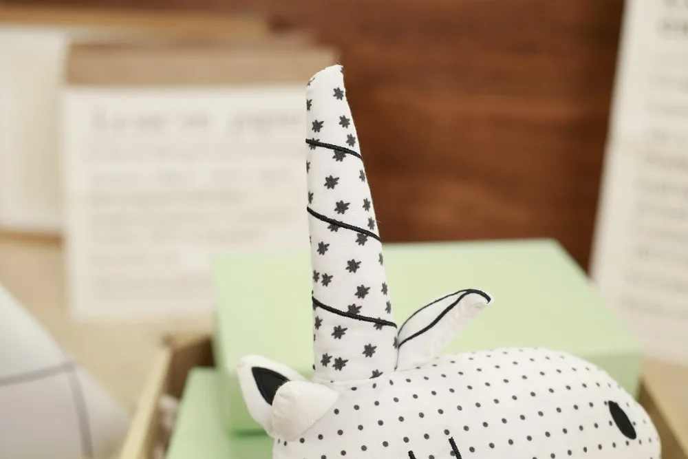 New Cotton Animal Plush Toys Nordic Style Rabbit Unicorn Bear Pillow Cushion Toys Children's Toys Baby Room Decoration 17
