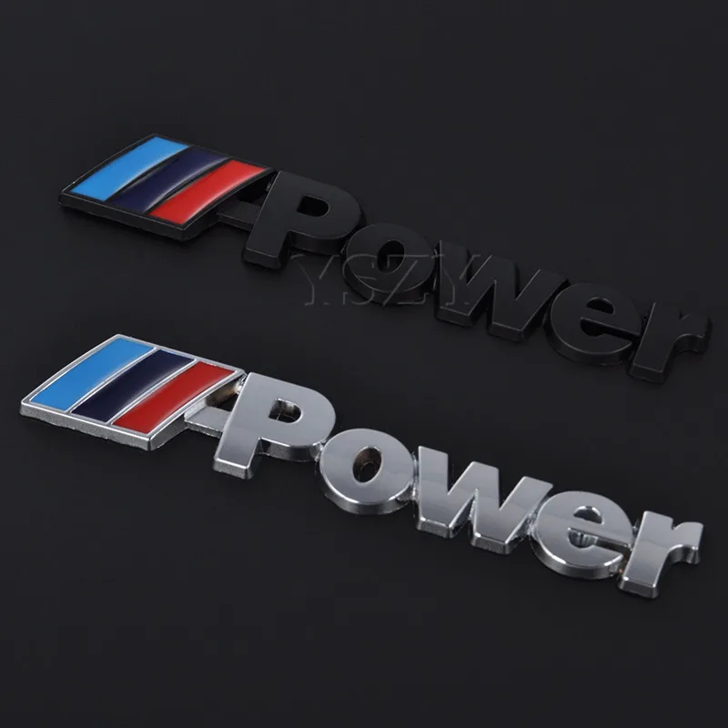 

Fashion Car Sticker Wing Side Emblem Badge Rear Trunk Logo Decal For BMW M Power 1 3 4 5 6 7 E Z X M3 M5 M6 E46 E39 E60 E90