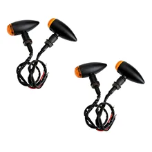 Best Offers Motorcycle Bullet Turn Signals Light Metal Black Amber Bulb Indicator Lamp for Honda Yamaha Suzuki Cruiser Chopper Best Offers Motorcycle Bullet Turn Signals Light Metal Black Amber Bulb Indicator Lamp for Honda Yamaha Suzuki Cruiser Chopper