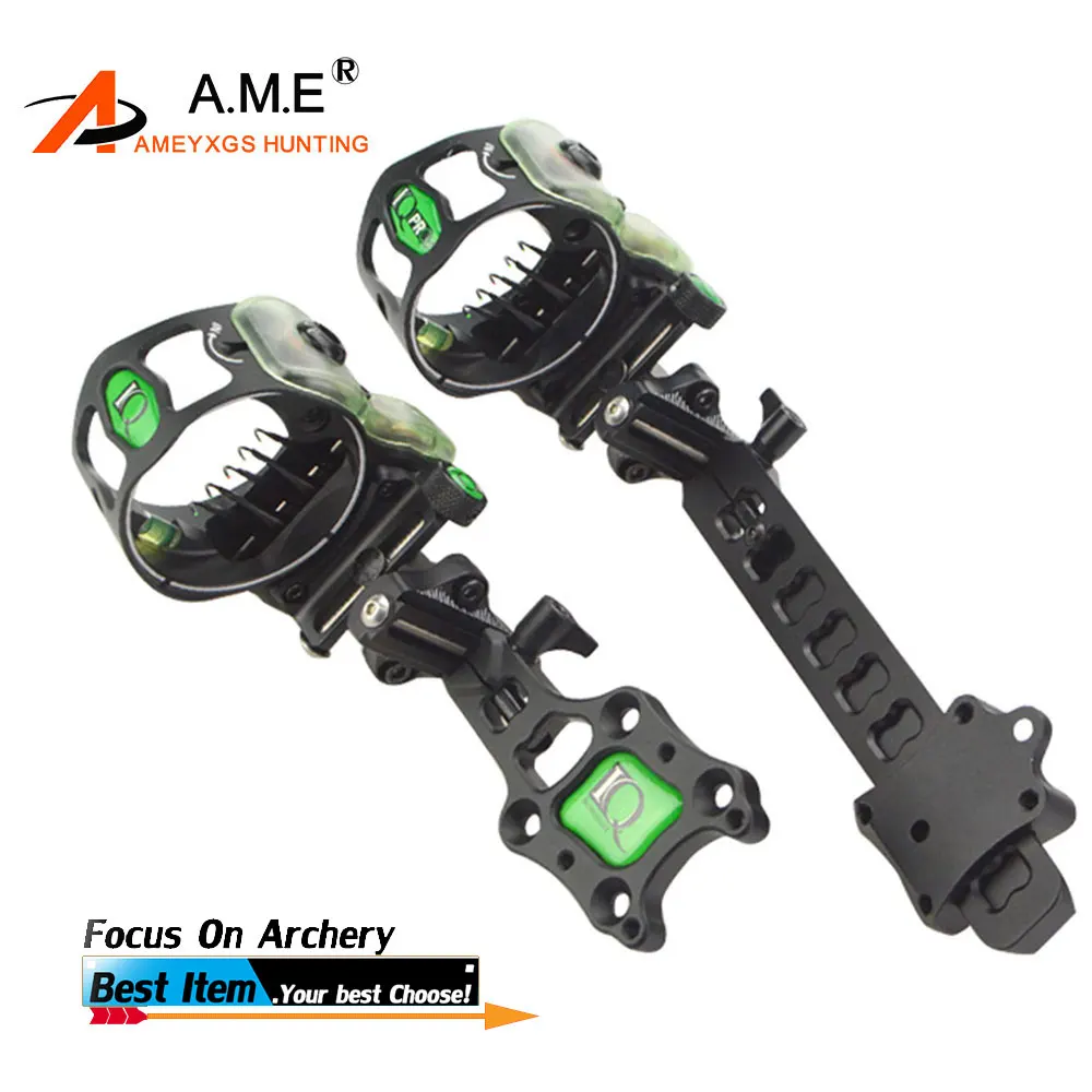 IQ Miras Bowsight 5 pins Archery Compound Bow Sights Laser LED Light