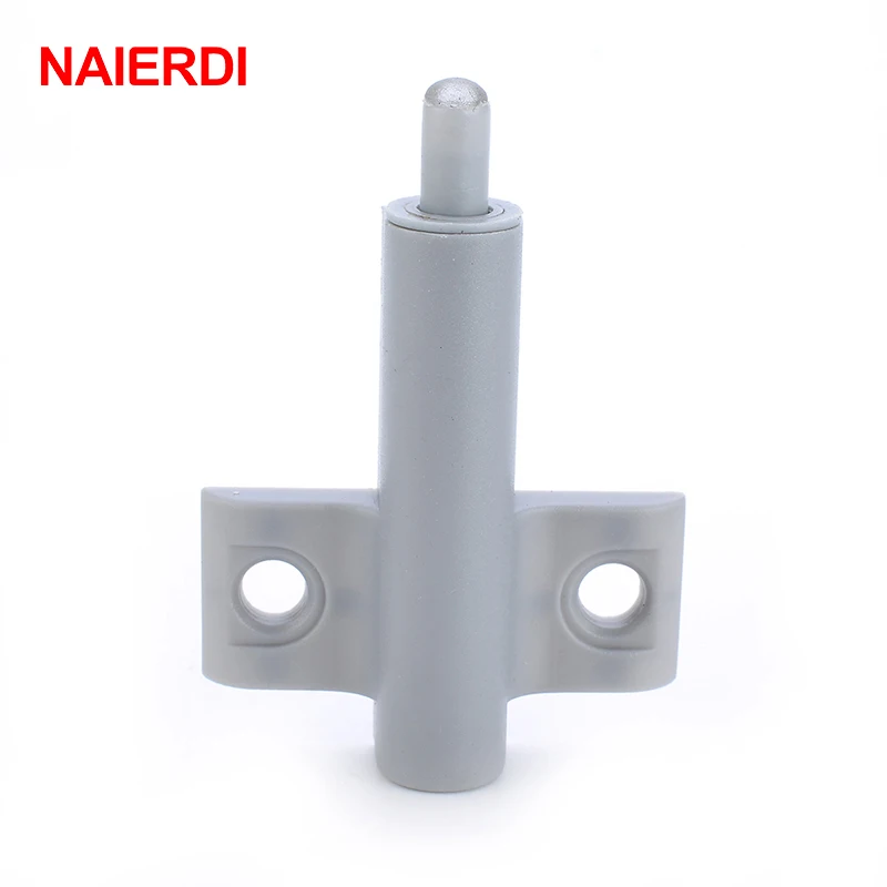 Magnetic Cabinet Catches NAIERDI 5Set Gray White Kitchen Cabinet Door Stop Drawer Soft Quiet Close Closer Damper Buffer Cabinet Catches Screws