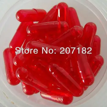 

(5,000pcs/pack) 0# Translucent Red Color Hard Gelatin Empty Capsule---Cap and Body Separated