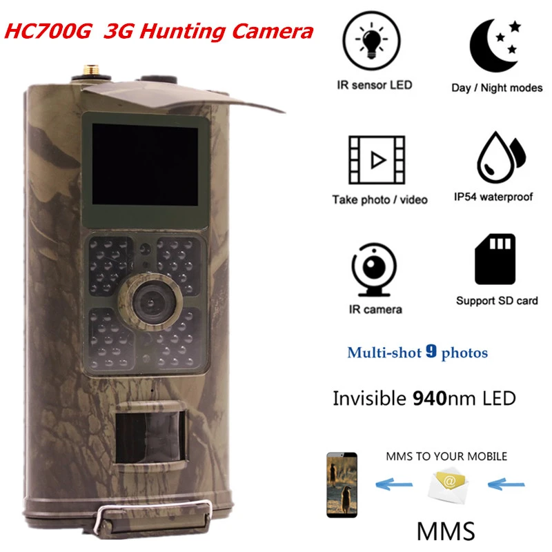 SunTek HC-700G 16MP 3G GPRS HD 1080P 120° Video Wildlife IR Trail Hunting Camera