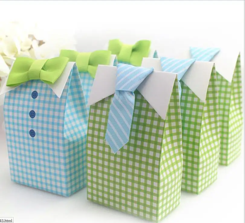 500 Pcs My Little Man Blue Green Bow Tie Birthday Boy Baby Shower