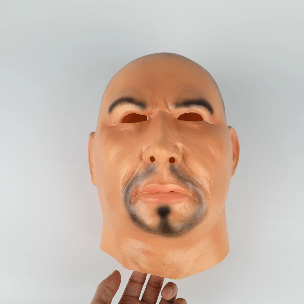 Ferocious Strong Man Halloween Mask Full Face Latex Mask Realistic Gangland Cosplay Party Mask (19)