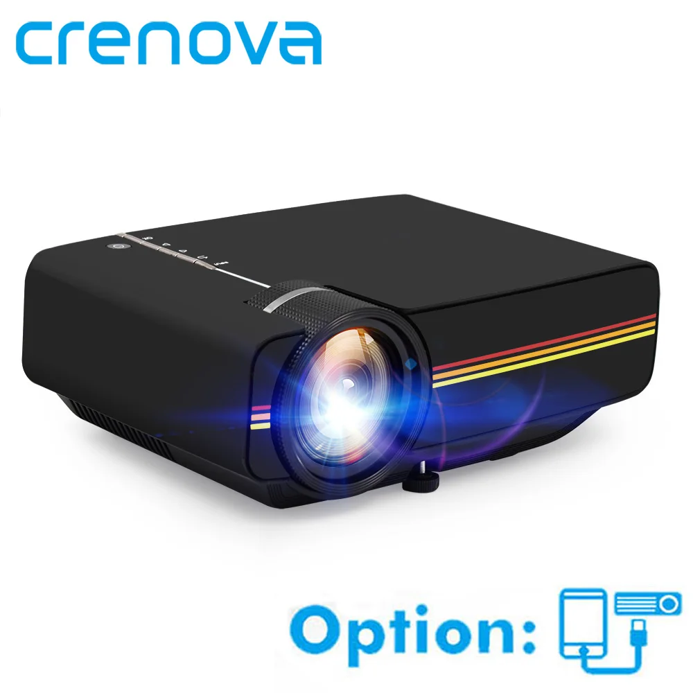 CRENOVA YG400 YG410 Video Projector For Home Cinema Movie Projector With USB HDMI VGA AV Wired Sync Display Proyector Beamer CRENOVA YG400 YG410 Video Projector For Home Cinema Movie Projector With USB HDMI VGA AV Wired Sync Display Proyector Beamer