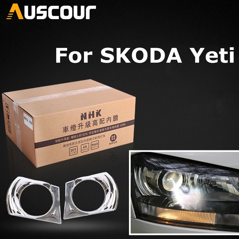 

car headlight headlamp high liner lamp upgrade for SKODA Yeti without Damage HID Projector Lens q5 hella5 Car assembly