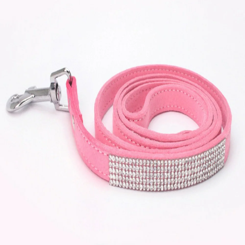

Rhinestone Pet Cat Dog Leash Diamond Cat Dog Puppy Walking Leads Personalized Crystal Pet Cat Dog Training Traction Rope Strap