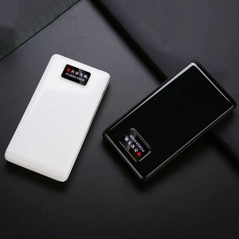 LED Display DIY 6x18650 Case Power Bank Shell Portable External Box Protector 5V 2A Type-C Micro Input LED Display DIY 6x18650 Case Power Bank Shell Portable External Box Protector 5V 2A Type-C Micro Input