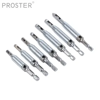 

Proster 7PCS for HSS Self Centering Cabinet Door Hinge Size 5/64" 7/64" 9/64" 11/64" 5MM 13/64" 1/4" Hardware Wood Drill Bit