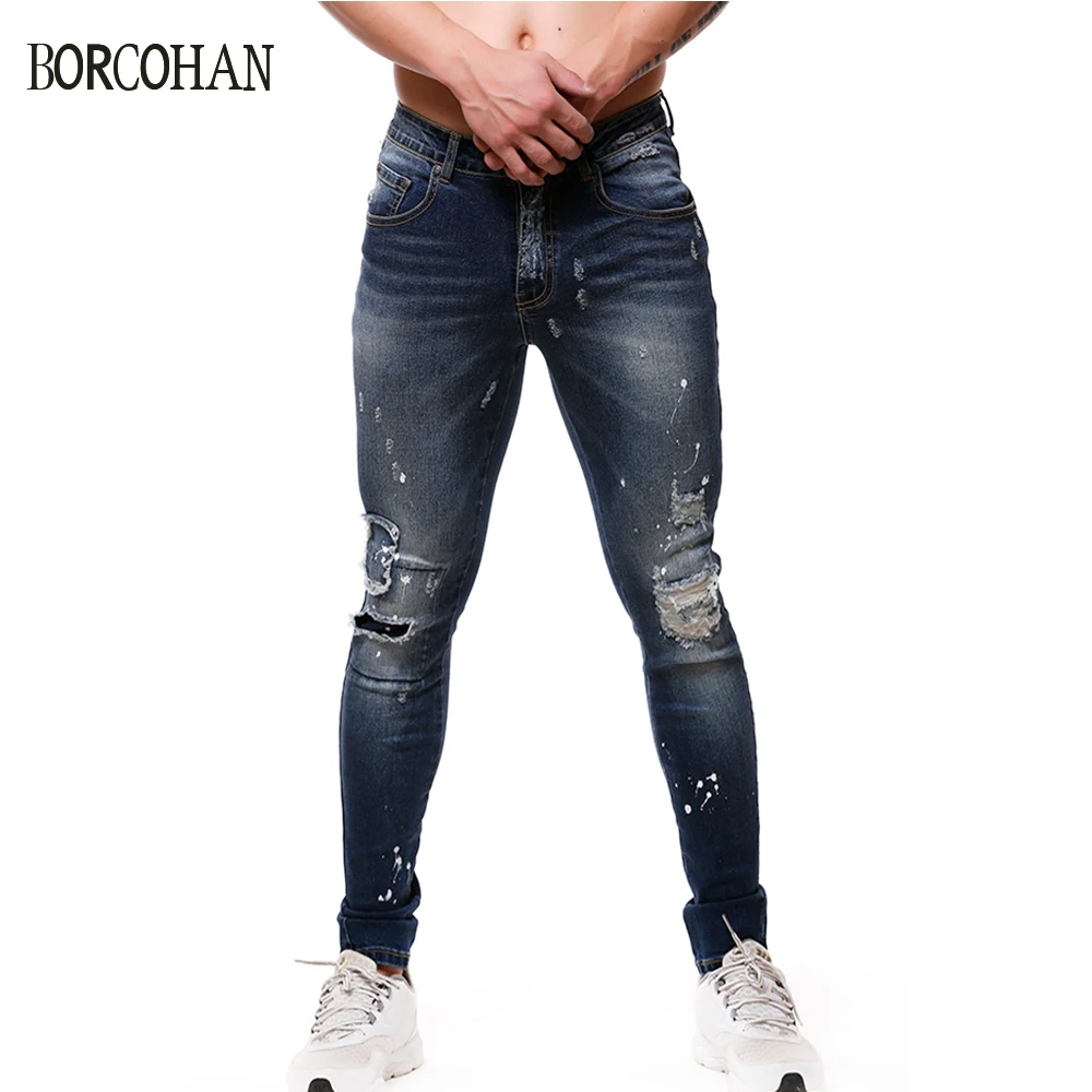 ripped super skinny jeans
