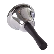 Anneau de dîner couleur argent pas cher, décoration manche en bois, cloche de noël pour enfants de la maternelle, 1 pièce