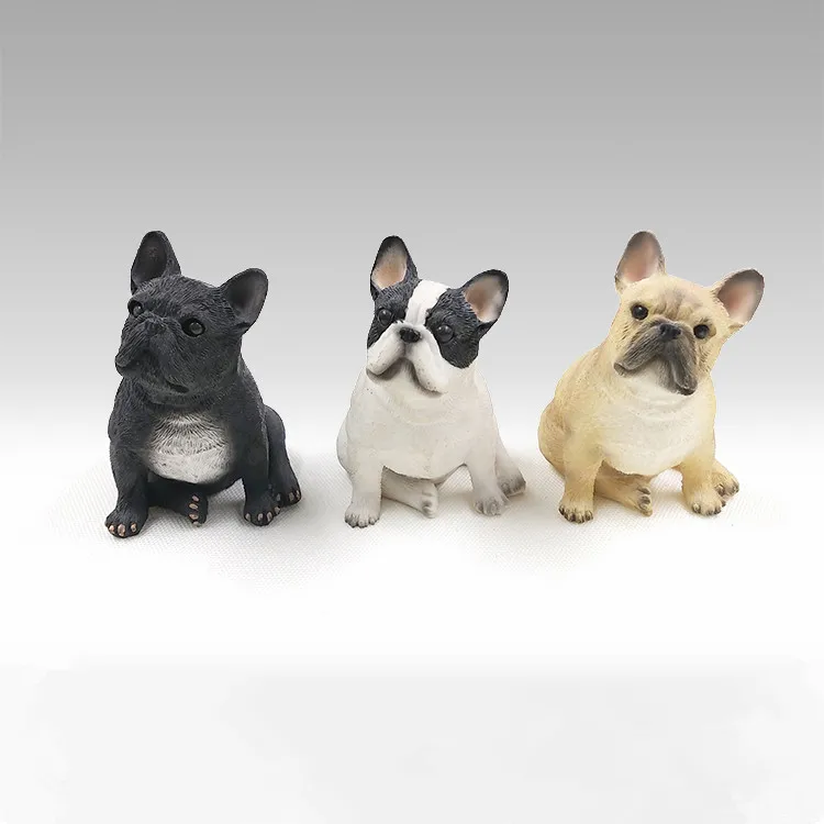 

Mini Bulldog Simulation Dog Model Home Decoration Resin Crafts
