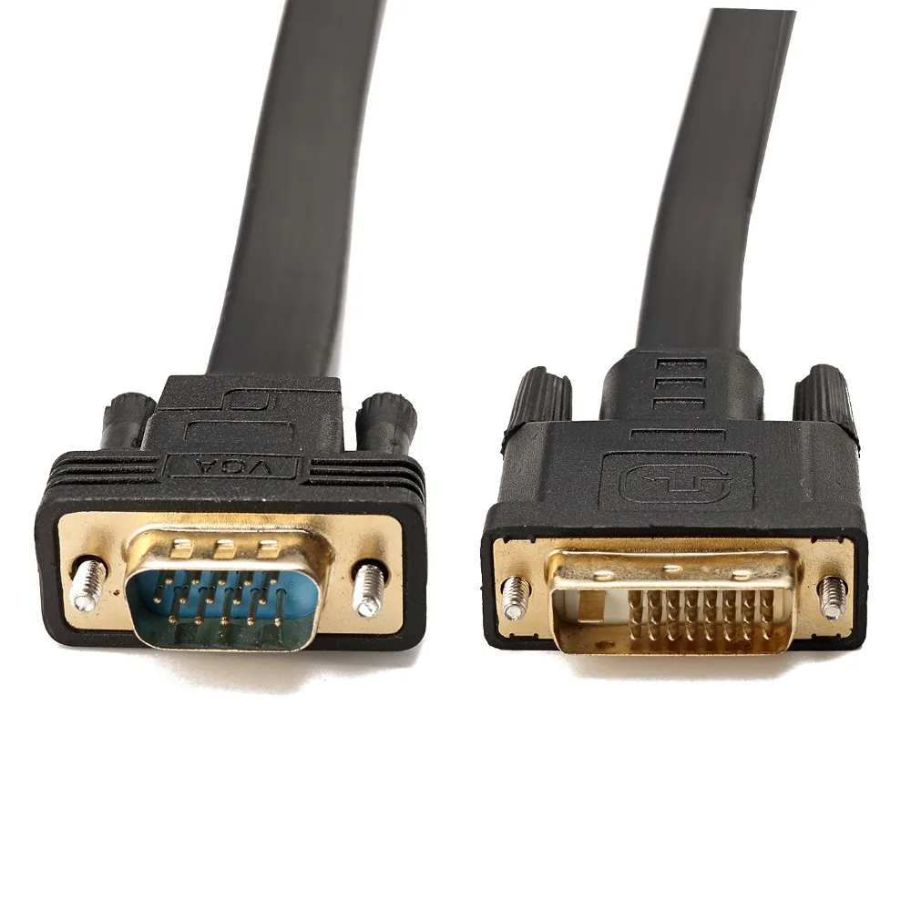 Dvi-d vga кабель адаптер DVI-D 24 1 К VGA конвертер dvi-d к vga кабель для проектора монитора ПК