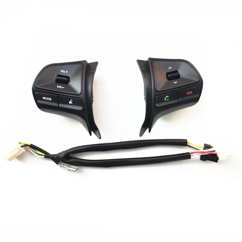 Para KIA RIO 2011-2014 botón de control de volante multifuncional interruptor de volumen de teléfono de Audio para accesorios de coche bluetooth Para KIA RIO 2011-2014 botón de control de volante multifuncional interruptor de volumen de teléfono de Audio para accesorios de coche bluetooth