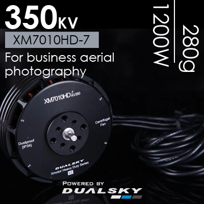 Dualsky Brushless Motor XM7010HD 7 350KV Multi rotor Disc Motor for Agriculture font b Drone b