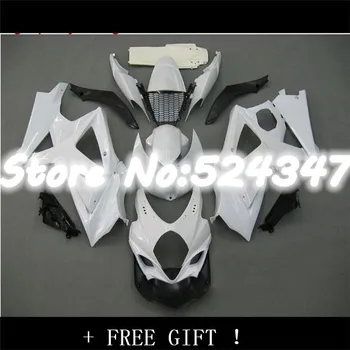 

B Glossy Fairing For A GSX-R1000 K7 07 08 GSX R1000 ALL White GSXR 1000 NEW K7 07-08 825 GSXR1000 2007 2008 Body