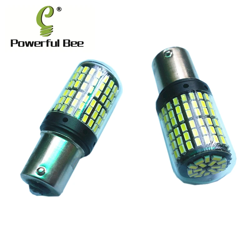 

2 x Canbus 1156/BA15S/P21W 35W 1800LM LED error free car reverse lights back fog signal lamp bulb for Peugeot 207 307 407