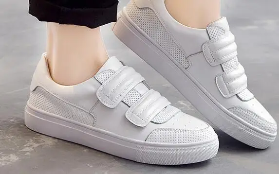

Hot sale Leather white shoes women A104(1)-A104(8)
