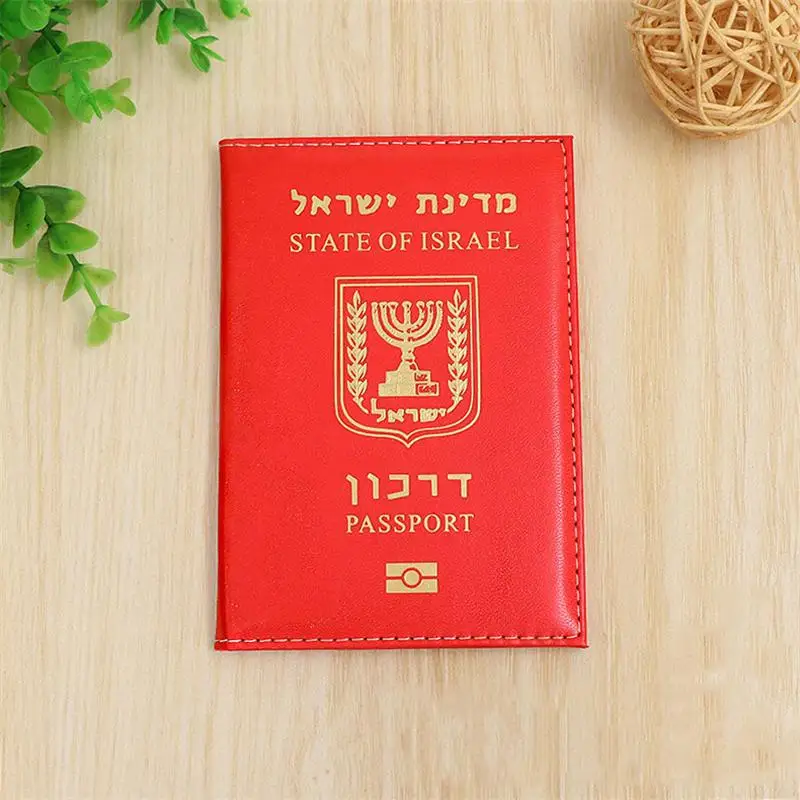 Израиль заграничного паспорта крышка протектор чехол в деловом стиле, для паспорта держатель для документов органайзера чехол для Израиля открываются слева направо
