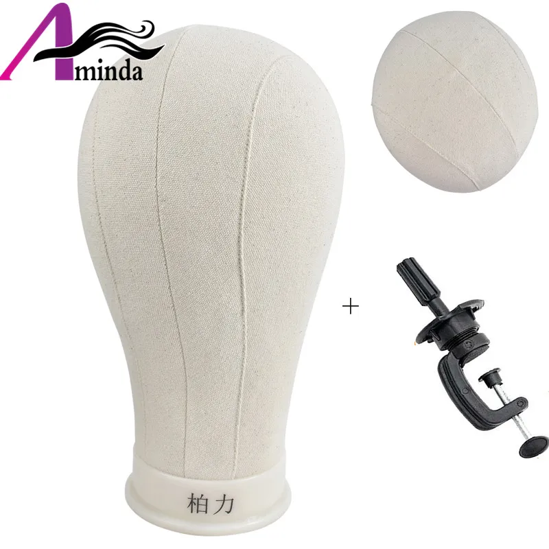 

High Quality Canvas Block Women Mannequin Head Without Hair for Shop Malls Headwear Hat Display Hot Sale with Free Holder