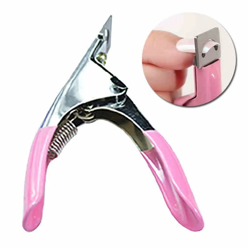 

Pro Nail Art Edge Cutter False Nail Clippers Professional Stainless Art Tips Edge Cutters False Nail Clipper Tips Manicure Tool