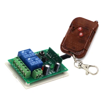 

New Smart RF Electric Gateway Remote Control Home Automation DC24V 2CH Wireless Remote Control Lighting Switches 315/433mhz