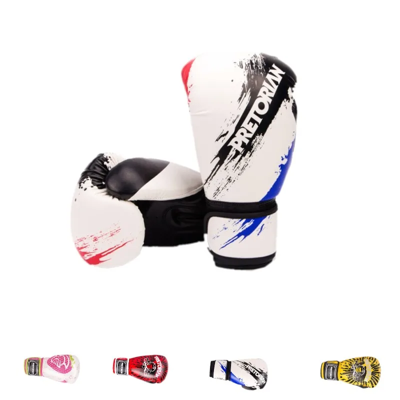 

PU Boxing Gloves Leather Venomous Head Muay Thai Taekwondo Boxe Punch Pretorian MMA Training KickBoxing Gloves sanda boks