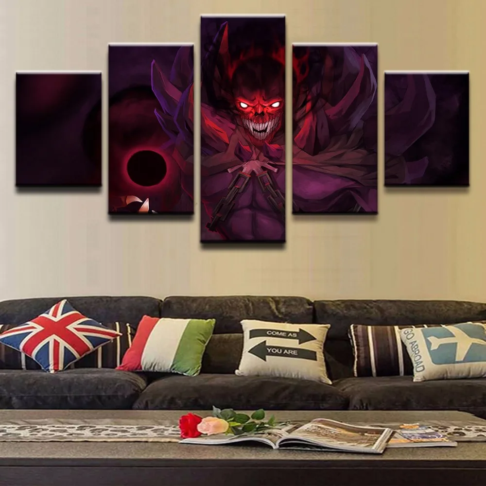  Canvas Game Poster Wall For Living Room Home Decoration 5 Panel DOTA 2 Shadow Demon Painting Art Fr