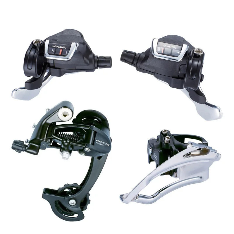 Original Microshift Group TS83 8 Shifters 3X8 Speed City Front Rear Derailleur Road Bicycle