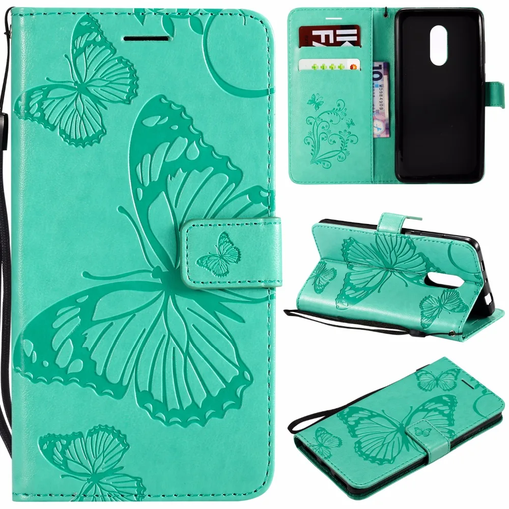 

for xiaomi 6X A2 A1 5X redmi note 4X note4X phone case card pocket luxury flip cover holster PU cover coque case 3D Butterfly