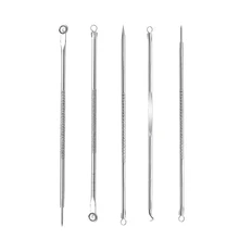 5 шт., инструмент для удаления угрей и угрей, инструмент для удаления угрей, ложка для лица