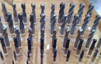 

high quality Super micro grain tungsten carbide 4 flute end mills ,HRC65 milling cutter , Shank Dia 18, Flute Dia 18, L=100,CNC