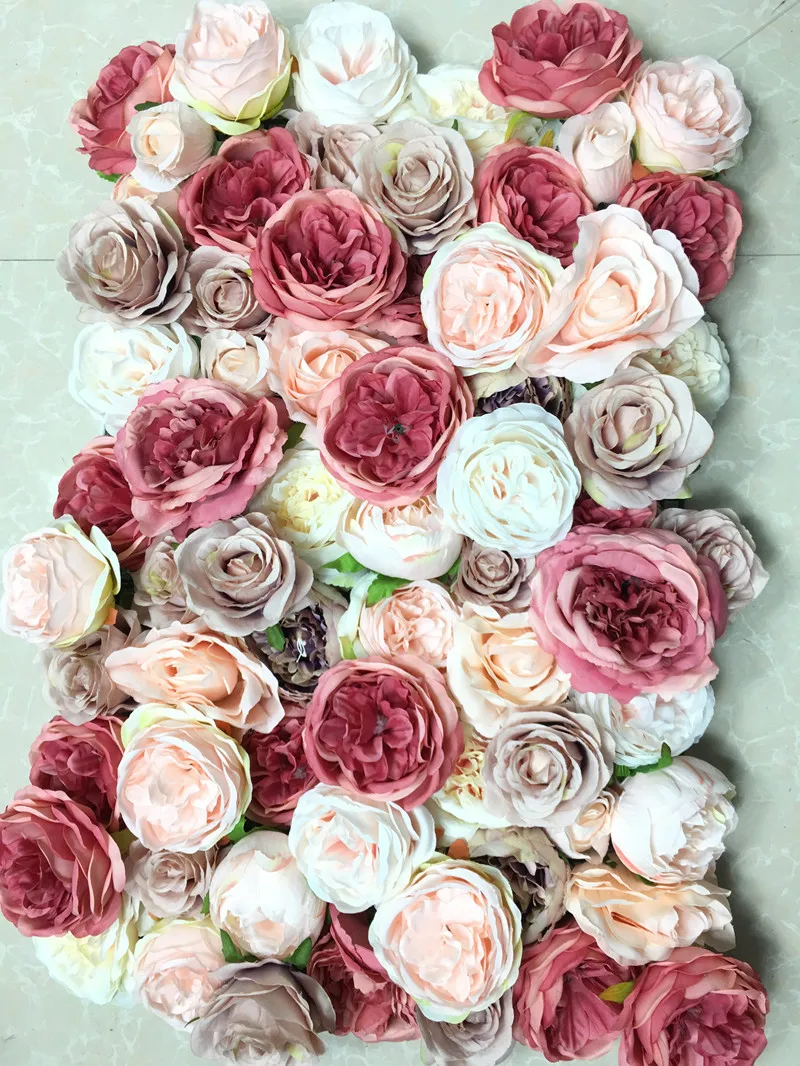 

SPR 3D Высококачественный искусственный свадебный детский Душ Роза цветок настенный фон композиция свадебное украшение бесплатная доставка