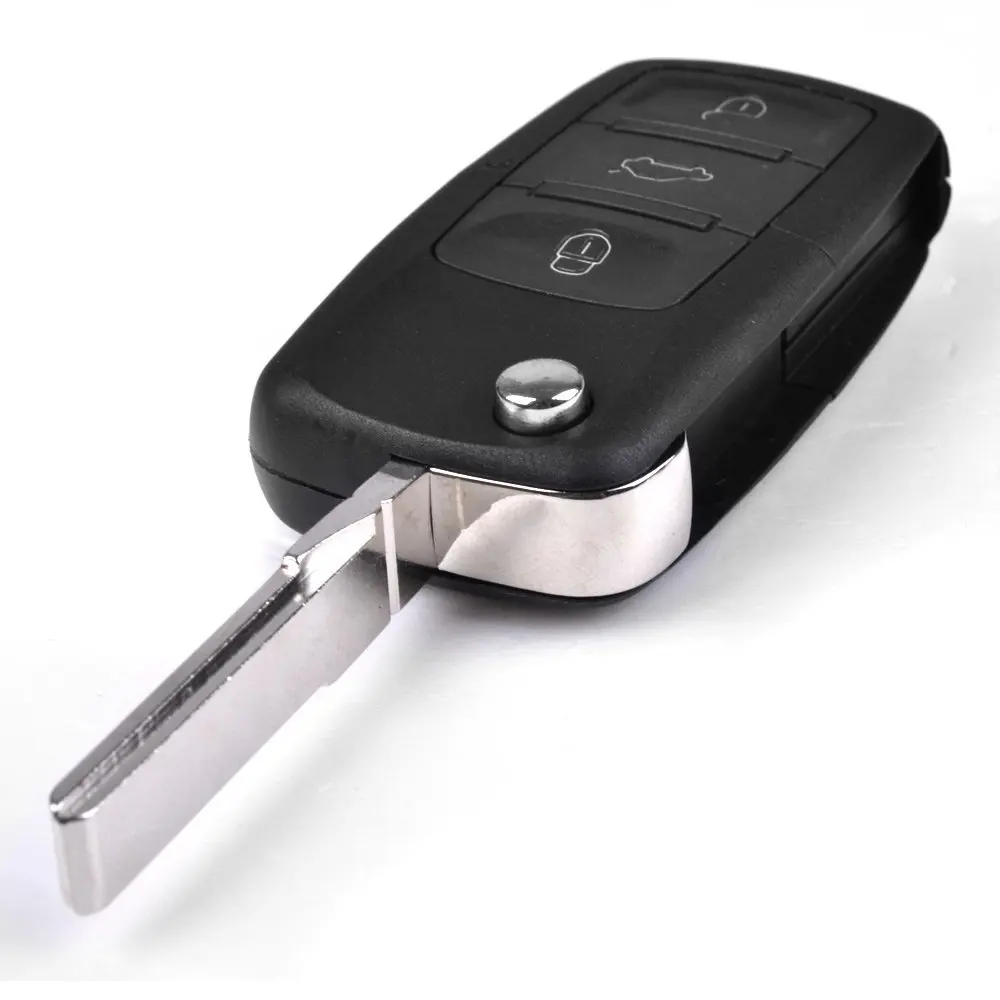Авто 3 складной оболочки кнопки для ключа дистанционного управления Volkswagen VW BEETLE BORA GOLF POLO PASSAT флип FOB коробка