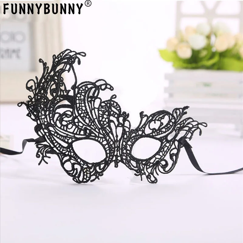 

FUNNYBUNNY Mask Women's Lace Eye Mask For Masquerade Party Prom Ball Halloween
