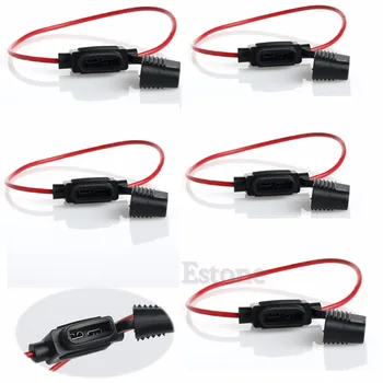 

5pcs New Waterproof Power Socket Mini Blade Type In Line Fuse Holders With 30A Fuse