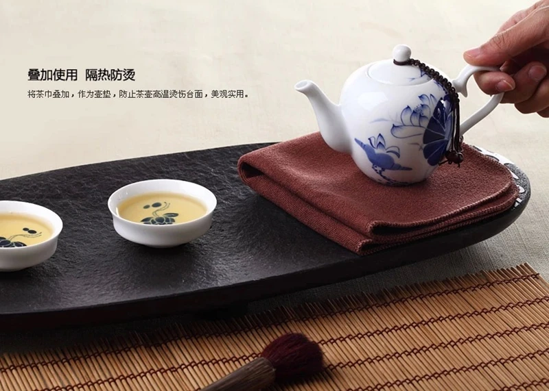 30*38 см китайский стиль чайные салфетки прямоугольный кофе печатных столовые тарелки украшения Чай Кофе полотенца коврики ресторан отель 1 шт