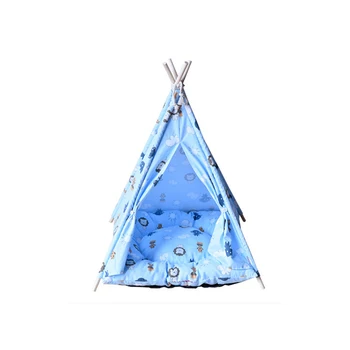 

Pet tents can be disassembled patterned cotton dog tents