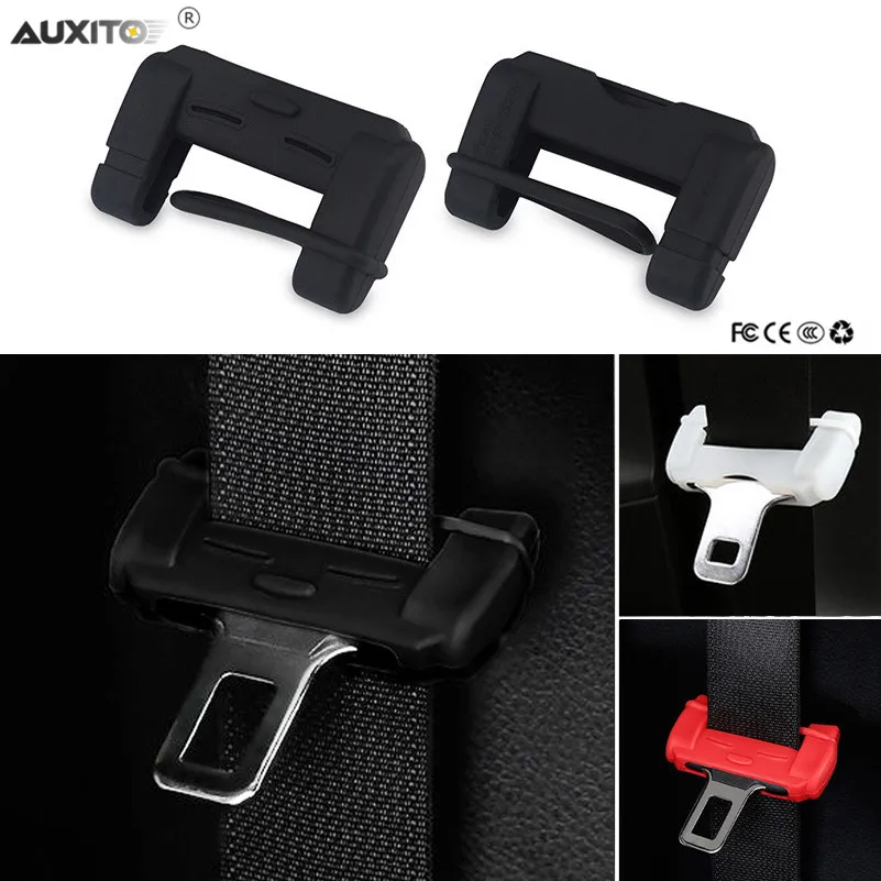 Car Seat Belt Buckle Plug Protective Cover For Ford Focus 2 3 1 Fiesta Mondeo MK4 4 Fusion