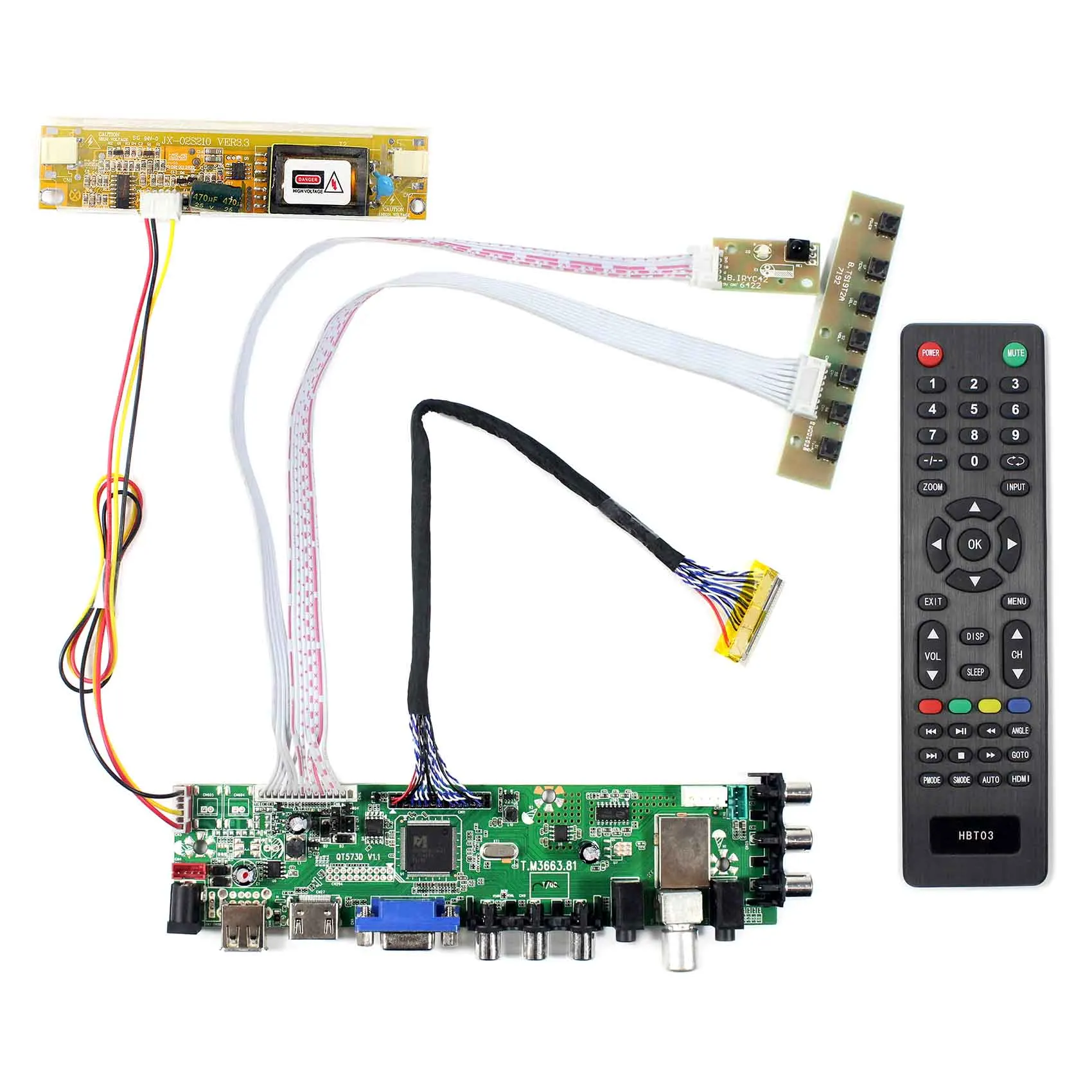 ЖК-контроллер HD MI VGA AV USB ATV DTV панель работает для 18 4 дюймов 1920x1080 2 CCFL подсветка 30PIN