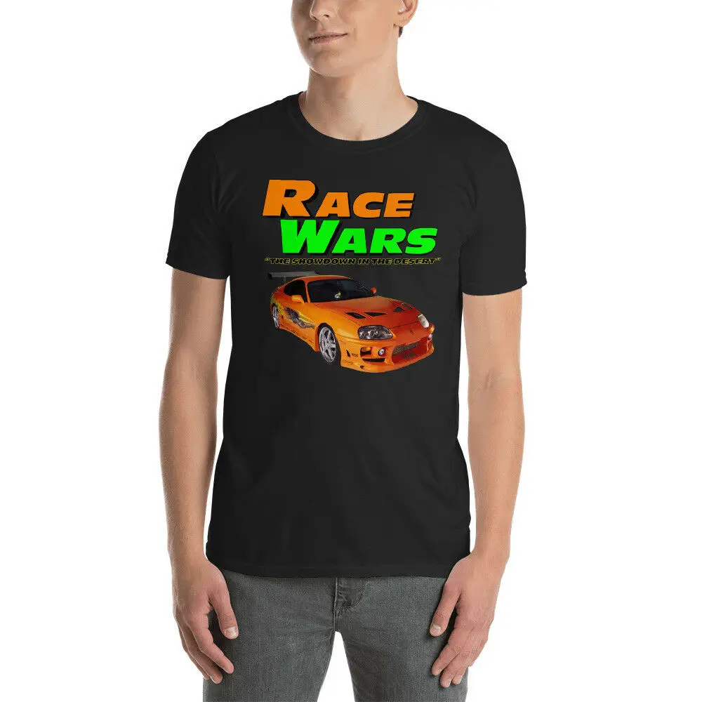 

FAST AND FURIOUS SHIRT -RACE WARS ALL SIZES -BLACK - TOYOTA SUPRA - PAUL WALKER