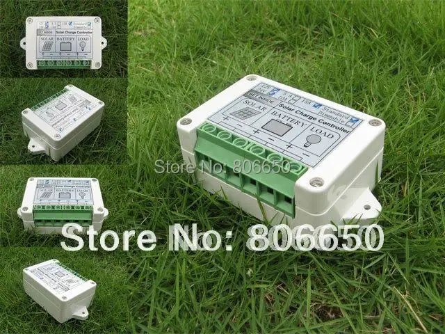 

10A PWM Solar Charge Controller Solar Power Controller with Timer and Light Sensor High Quality Regulator