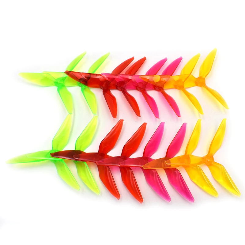 

10 pair / 20 pcs RC 5051 3 Blade Tri blade Transparent Propeller for FPV QAV-R X 220 qav250 QAV 180 210 GEP-TX Frame Quadcopter