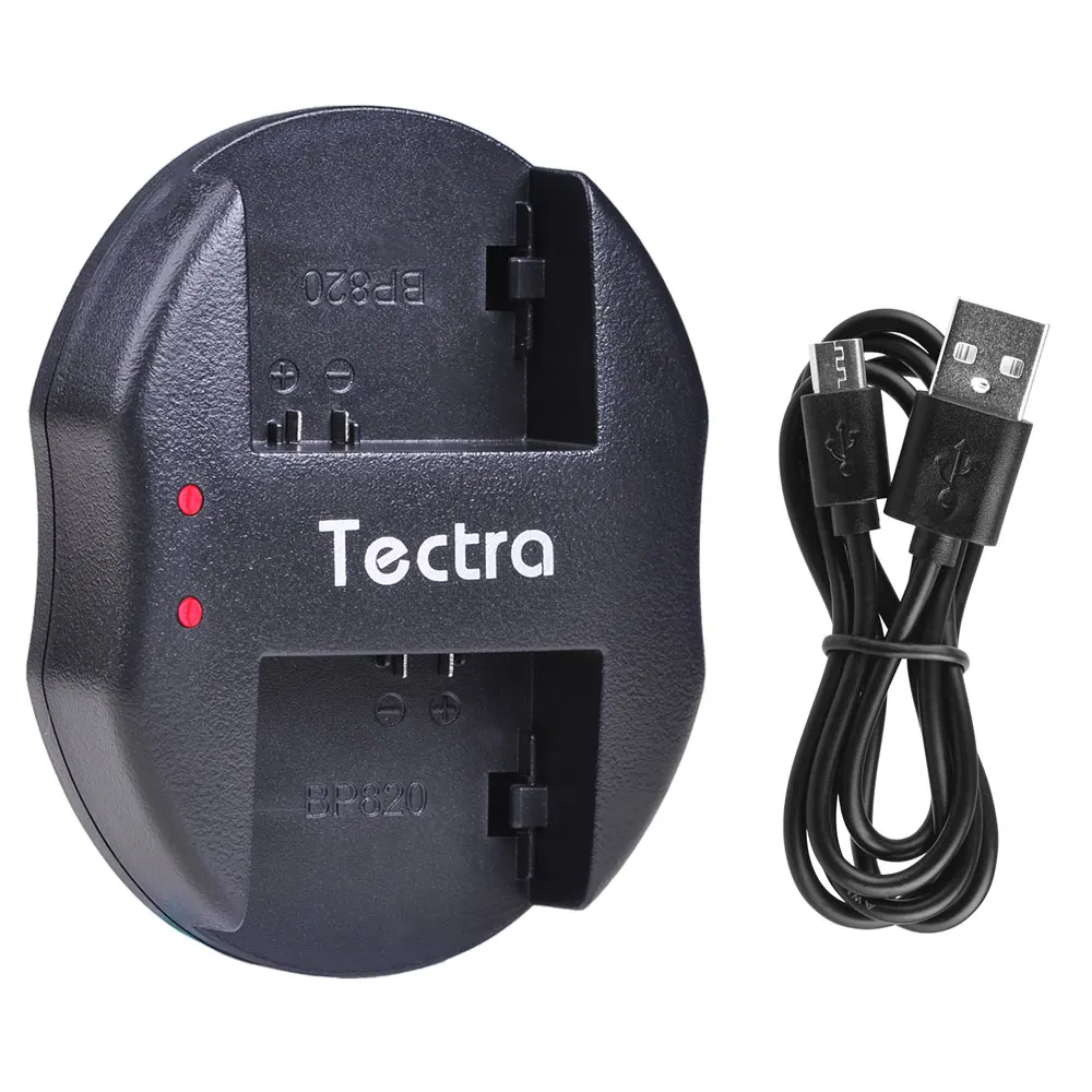 

Tectra BP-808 BP-819 BP-820 BP-827 BP-828 Battery Charger for Canon VIXIA GX10 XF400 XF405 HFG20 HFG30 BP820 USB Dual Charger