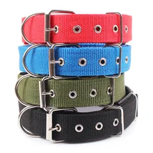 Dog-Collars Teddy Bulldog Keji-Pitbull Beagle Nylon Small Large Dogs Medium Solid 