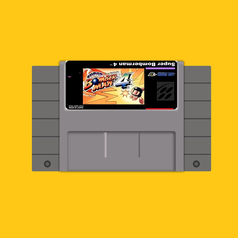 Хит 46 Pin 16 Bit NTSC игровой Картридж Super Bomberman 4|16 bit|16 bit game cartridge16 cartridge |