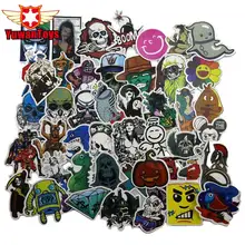 2017 50Pcs Mixed Stickers DIY Jdm Doodle Decals Home Luggage Laptop Car Styling Skateboard Decor Funny